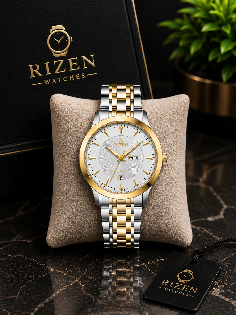 Classic Two-Tone Rizen Watch
