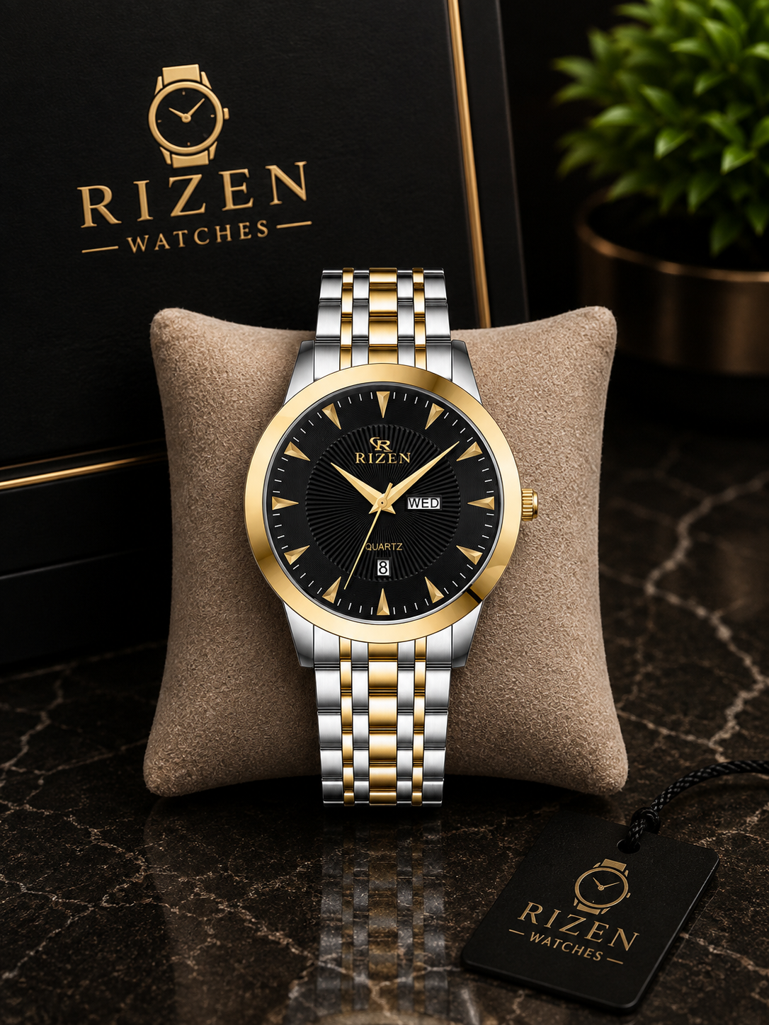 Classic Two-Tone Rizen Watch