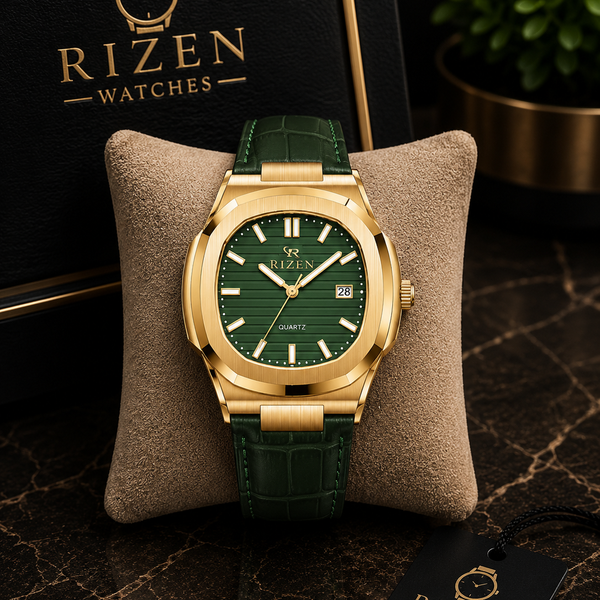 Rizen Gold Luxury Quartz Watch