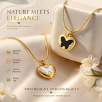 Butterfly Heart Necklace