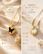 Butterfly Heart Necklace