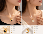 Butterfly Heart Necklace