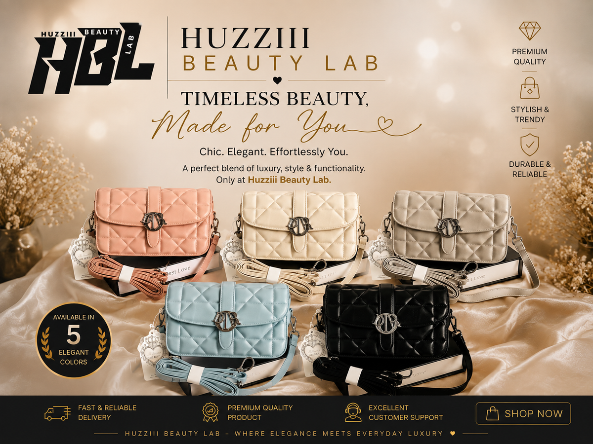 Luxury Quilted Crossbody Bag – 5 Elegant Colors