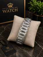 LUXURY SILVER CHRONOGRAPH WATCH – MEN’S