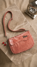 GLOSSY TAN CROSSBODY HANDBAG FOR WOMEN