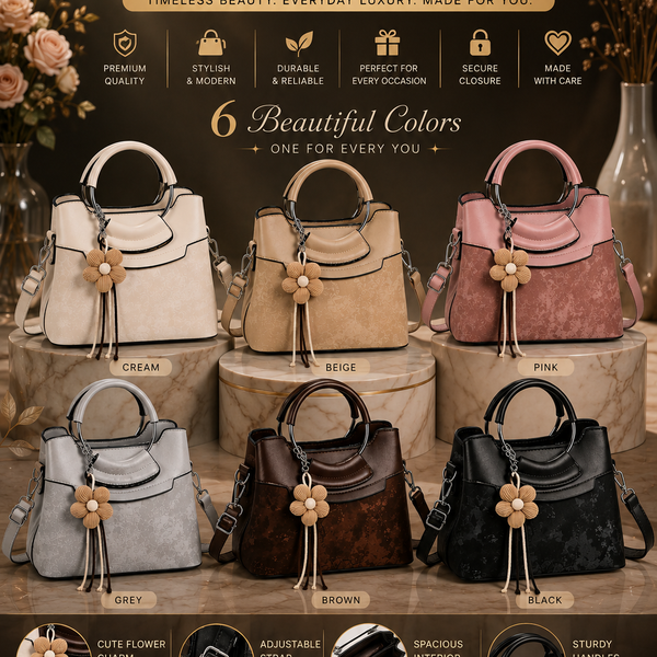 Elegant Women’s Handbag – 6 Beautiful Colors