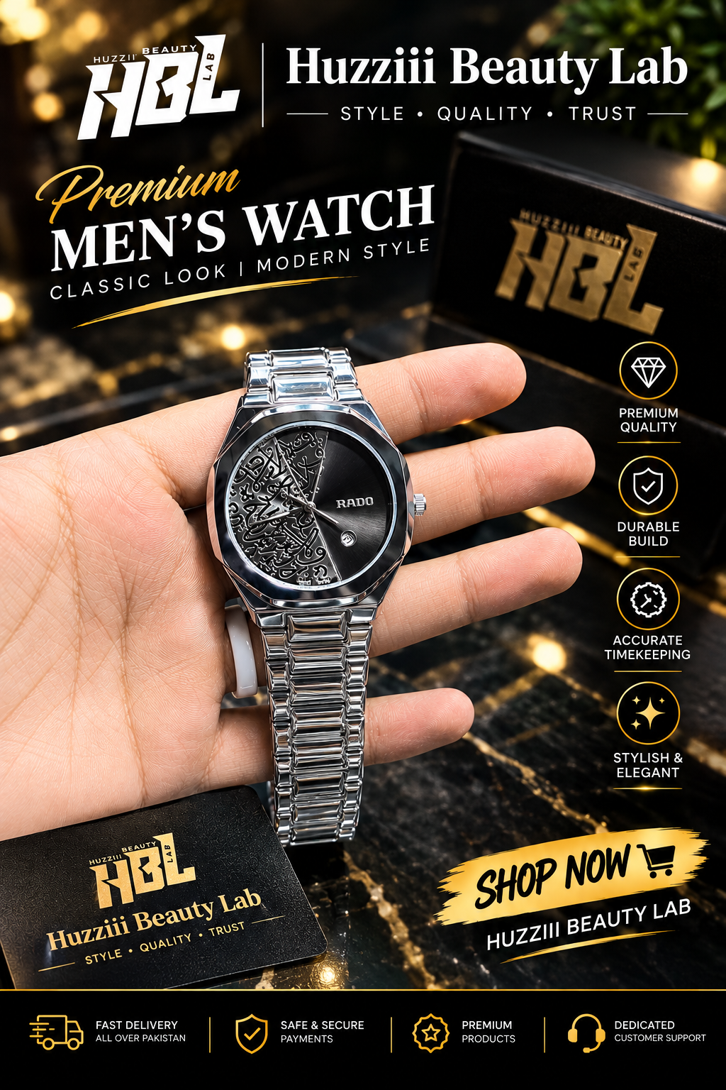 LEGANT ARABIC CALLIGRAPHY WATCH