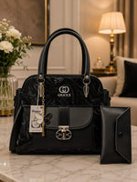 Multi-Compartment Luxury Handbag