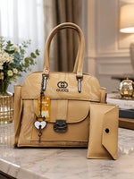 Multi-Compartment Luxury Handbag