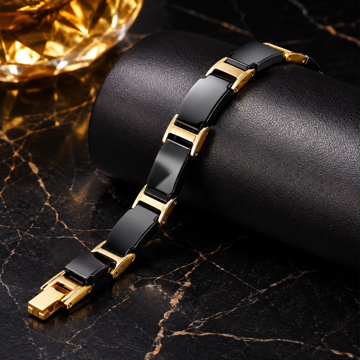 Black & Gold Premium Link Bracelet