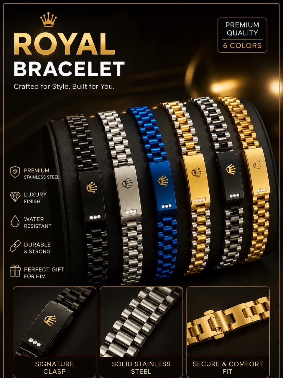 Royal Premium Stainless Steel Bracelet