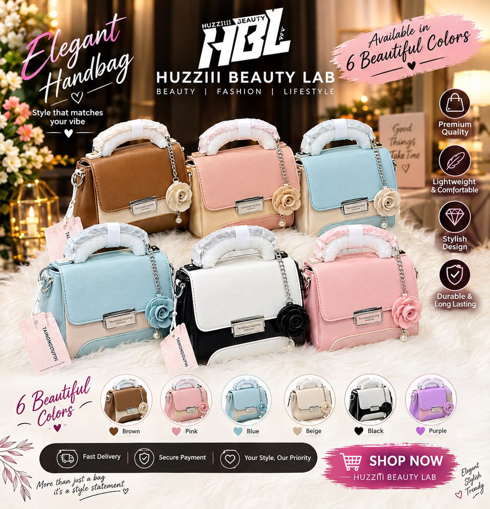 Elegant Women’s Handbag – 5 Beautiful Colors | Stylish & Premium Fashion Bag