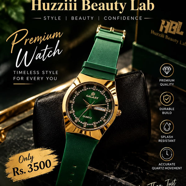 Premium Emerald Luxe Galaxy Watch – Elegant Luxury Style
