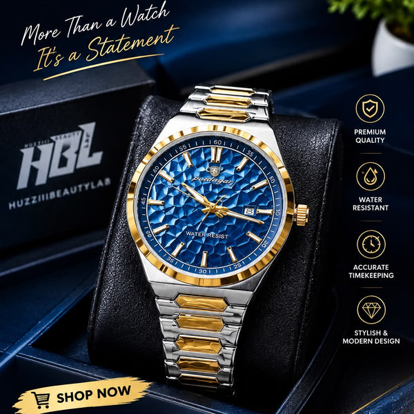 Premium Luxury Men’s Watch – Elegant Design with Stainless Steel Strap