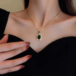 Factory Wholesale Popular Zircon Stainless Steel Jewelry Set Necklace and Earrings Set Crystal Ear Rings Necklaces for Women