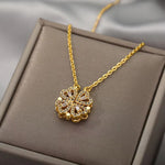 Women Necklace Jewelry Mama Pendant Crystal Heart Necklace